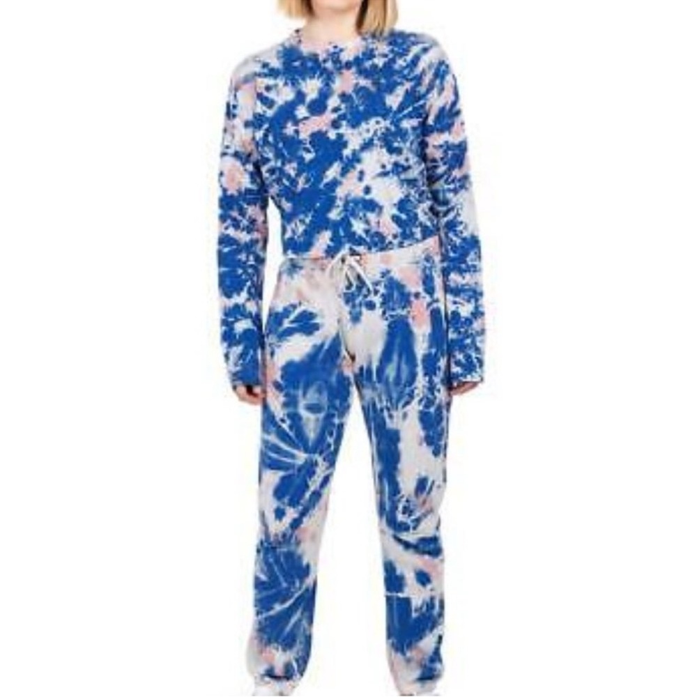 #811 PAM & GELA Blue and Pink Tie-Dye Joggers and Matching Top Set